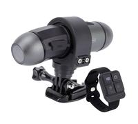 Lazmin112 Telecamera Per Casco Da Motocicletta 4K, Registrazione Anteriore e Posteriore 1080P, Grandangolo 170°, Controllo Tramite App Wi-Fi, Telecomando Indossabile, Impermeabile