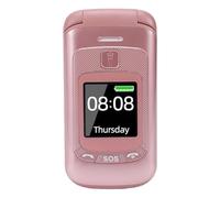 Lazmin112 Telefono Cellulare a Conchiglia Sbloccato, 2G GSM Dual SIM con Schermo Principale da 2,4 Pollici, Display Esterno da 1,4 Pollici, Altoparlante Potente, Tasti Grandi, SOS, (EU)