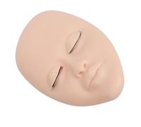Lazmin112 Testa del Manichino Lash, Base Stabile -eyelash -extension Pratica Faccia Fatta Faccia a 3 Coppie Palpebre Rimovibili di Lavaggio Riutilizzabile per Principianti (PINK)