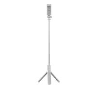 Lazmin112 Treppiede Compatto per Selfie Stick con Telecomando Wireless per Smartphone per Foto di Gruppo (WHITE)