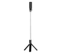 Lazmin112 Treppiede Compatto per Selfie Stick con Telecomando Wireless per Smartphone per Foto di Gruppo (BLACK)