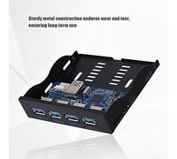 Lazmin112 unità Floppy da 3,5 '' A Pannello Frontale USB 3.0 Dashboard, 4 Interfaccia USB3.0 Hub Extension Pannello Frontale 19 Pin