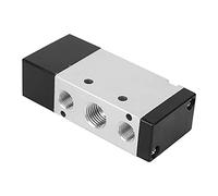 Lazmin112 Valvola Di Controlo Pneumatica A Lega Di Aluminio A 2 Posizioni A 5 Vie per Aria, Struttura A Colonna Scorreolole, Bassa ResisthelAltito, Facile Installazione, Eletata (4A310-10 G3/8)