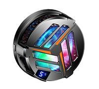Lazmin112 Ventola di Raffreddamento Un Semiconduttore Ad Assorbimento Magnetico, Super Silenziosa, Dual Core di Refrigerazione, Design Pratico, Materiale ABS, Display Digitale per Gioca in