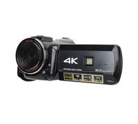 Lazmin112 Videocamera 4K, Registratore per con Visione Notturna IR WiFi UHD da 30 MP, Zoom 32X, Touchscreen con Rotazione IPS da 3 Pollici, con Microfono, Telecomando, 2 Batterie