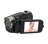 Lazmin112 Videocamera D90, Registratore per Fotocamera Digitale 1080P 16MP, Fotocamera per con Zoom Digitale 16X con Schermo Ruotabile da 2,4 Pollici, Luce di Riempimento (BLACK)