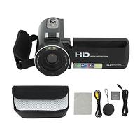 Lazmin112 Videocamera, Registratore per Fotocamera Digitale 1080P HD 24MP, Fotocamera per con Zoom Digitale 16X, Videocamera Handycam con Schermo Ruotabile da 3 Pollici,con