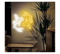 Lazmira Insegna al neon Insegna al neon Koi Fish con luminosità regolabile 51 cm x 76(B)