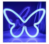 Lazmira Insegna al neon Lampada da notte con lettere colorate al neon per interni, luce a farfalla, decorazione per bar del soggiorno(2)