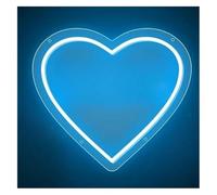 Lazmira Insegna al neon Lettere luminose al neon a forma di cuore con luce ambientale rilassante per feste matrimonio e festività(40cm)