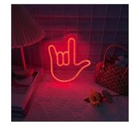 Lazmira Insegna al neon Per insegne al neon, luci gestuali alimentate a mano, amore, Per stanza, parete per feste(40cmx40cm)