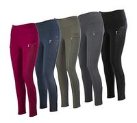 Lazura Donna 4052491944963 Leggings da Equitazione, Blu Notte, 40