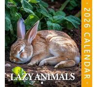 Lazy Animals Calendar 2026: Twelve peaceful scenes of total relaxation in the wild
