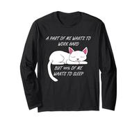 Lazy Cat Funny Kitty, Scusa da Ufficio Maglia a Manica