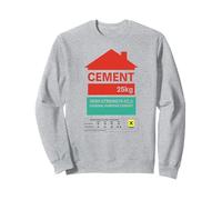 Lazy Cement Gag Matching Cat Spooky Casual Stagione Party Felpa