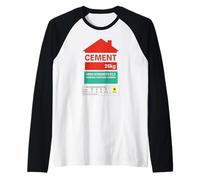 Lazy Cement Gag Matching Cat Spooky Casual Stagione Party Maglia con Maniche Raglan