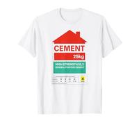 Lazy Cement Gag Matching Cat Spooky Casual Stagione Party Maglietta