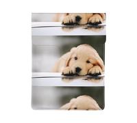 Lazy Dog Puppy (1) custodia per computer portatile in pelle di alta qualità, elegante custodia per MacBook da 13 pollici con design a stampa completa per modelli 2018 e più recenti