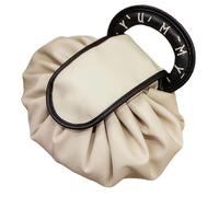 Lazy Drawstring Makeup Fashion Handbag, Makeup Storage Bag, Large Toiletry Bag Travel Makeup Bag Cosmetic Organizer, Makeup Bag with Drawstring (one size,Beige)