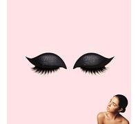 Lazy Eye Shadow Eyelash Patch - 2-in-1 Reusable Eye Make-up Stickers with False Lashes & Shadow, No Need for Make-up, You Can Have 3D Eyes - Perfect Eyes Makeup in a Snap (Black)
