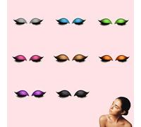 Lazy Eye Shadow Eyelash Patch - 2-in-1 Reusable Eye Make-up Stickers with False Lashes & Shadow, No Need for Make-up, You Can Have 3D Eyes - Perfect Eyes Makeup in a Snap (8 Color)