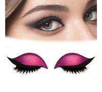 Lazy Eye Shadow Eyelash Patch, 2-in-1 Reusable Eye Makeup Stickers, Eyeshadow Lashes Makeup Stickers for All Eyeshapes (pink,2)