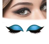 Lazy Eye Shadow Eyelash Patch, 2-in-1 Reusable Eye Makeup Stickers, Eyeshadow Lashes Makeup Stickers for All Eyeshapes (blue,2)