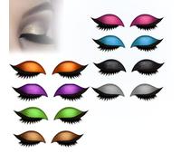 Lazy Eye Shadow Eyelash Patch, 3D Reusable Sticker Eyeshadow, 2-In-1 Reusable Eye Makeup Stickers,Waterproof And Sweat-Proof, Free Cutting, (A+B)