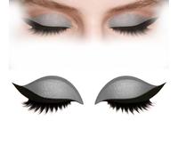 Lazy Eye Shadow Eyelash Patch,Lazy Eyeshadow Eyelash Patch,Eye Shadow Eyelashes Makeup Stickers,2-in-1 Reusable Eyeshadow & Eyelashes Makeup Stickers,Adhesive Eyeliner Makeups Sticker (B)