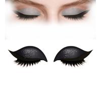 Lazy Eye Shadow Eyelash Patch,Lazy Eyeshadow Eyelash Patch,Eye Shadow Eyelashes Makeup Stickers,2-in-1 Reusable Eyeshadow & Eyelashes Makeup Stickers,Adhesive Eyeliner Makeups Sticker (D)