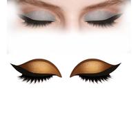 Lazy Eye Shadow Eyelash Patch,Lazy Eyeshadow Eyelash Patch,Eye Shadow Eyelashes Makeup Stickers,2-in-1 Reusable Eyeshadow & Eyelashes Makeup Stickers,Adhesive Eyeliner Makeups Sticker (F)