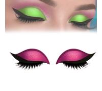 Lazy Eye Shadow Eyelash Patch, Repairig Eye Shadow Eyelash Patch, Lazy Eyelashes Stickers, EyeShadow, Eyeliner, Double Eyelids, Waterproof Stain-Proof, Not Easy to Fall Off, Can be Cut (Pink)