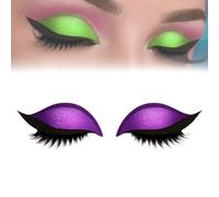 Lazy Eye Shadow Eyelash Patch, Repairig Eye Shadow Eyelash Patch, Lazy Eyelashes Stickers, EyeShadow, Eyeliner, Double Eyelids, Waterproof Stain-Proof, Not Easy to Fall Off, Can be Cut (Purple)