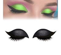Lazy Eye Shadow Eyelash Patch, Repairig Eye Shadow Eyelash Patch, Lazy Eyelashes Stickers, EyeShadow, Eyeliner, Double Eyelids, Waterproof Stain-Proof, Not Easy to Fall Off, Can be Cut (Black)