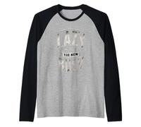 Lazy Is The New Busy Relaxed Productivity Puns |----- Maglia con Maniche Raglan