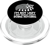 Lazy Lemur I'm Not Lazy I Just Really Enjoy Doing Nothing PopSockets PopGrip per MagSafe