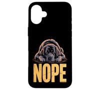 Lazy Nope Terranova Cane Custodia per iPhone 16 Plus