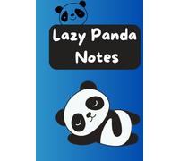 lazy panda notes: notebook for lazy people, gift for lazy friends