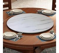 Lazy Susan Giradischi in legno 50 100 cm 360 ° silenzioso vassoio da portata rotondo antiscivolo piano da pranzo per una facile condivisione grande piatto rotante