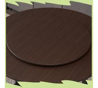 Lazy Susan - Giradischi in legno da 80 cm, grande vassoio rotante da 100 cm, per tavolo da pranzo, 60 cm, piatto rotondo in noce nero, perfetto per condividere il cibo (70 cm)