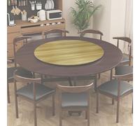 Lazy Susan, grande tavolo da pranzo rotondo in legno, vassoio girevole per cucina, sala da pranzo e intrattenimento, ideale per esposizione e servizio alimentare