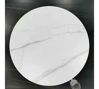 Lazy Susan - Piatto girevole a 360° per tavolo da pranzo, grande piastra girevole in marmo, 100 cm