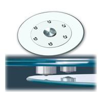 Lazy Susan - Piatto girevole grande in vetro temperato, 61 cm, 91,4 cm, 101,6 cm, vassoio da portata per tavolo da pranzo, piatto da portata trasparente per una facile condivisione del cibo, perfetto