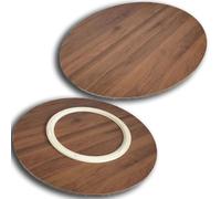 Lazy Susan - Piatto girevole in legno, antiscivolo, per tavolo da pranzo e cucina, opzioni da 48 e 70 cm, perfetto per l'intrattenimento domestico e per servire