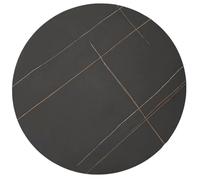 Lazy Susan - Piatto girevole in pietra naturale, grande vassoio girevole a 360° per tavolo da pranzo con albero in metallo silenzioso, piatto da portata in roccia liscia, per piani di lavoro della