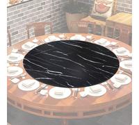 Lazy Susan - Piatto girevole rotondo in legno, con cuscinetti, 50 cm, girevole a 360°, per cucina e tavolo da pranzo, perfetto per condividere il cibo
