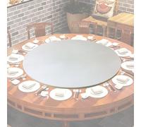 Lazy Susan - Piatto girevole rotondo in legno, con cuscinetti, 50 cm, girevole a 360°, per cucina e tavolo da pranzo, perfetto per condividere il cibo