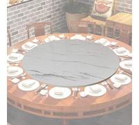 Lazy Susan - Piatto girevole rotondo in legno, con cuscinetti, 50 cm, girevole a 360°, per cucina e tavolo da pranzo, perfetto per condividere il cibo