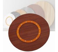 Lazy Susan - Tavolo da pranzo girevole in legno massello, 100 cm, vassoio da portata per cucina, diametro 50,8 cm, 76,2 cm, 101,6 cm, elegante centrotavola
