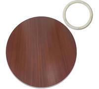 Lazy Susan Tavolo Giradischi in Legno 20 24 28 32 36 39 IH, Rotazione Regolare A 360 Gradi Vassoio Rotante Rotondo, Facile da Condividere Tavolo da Pranzo Piatto Rotante, Brown-Red, Ø 100cm/39inch